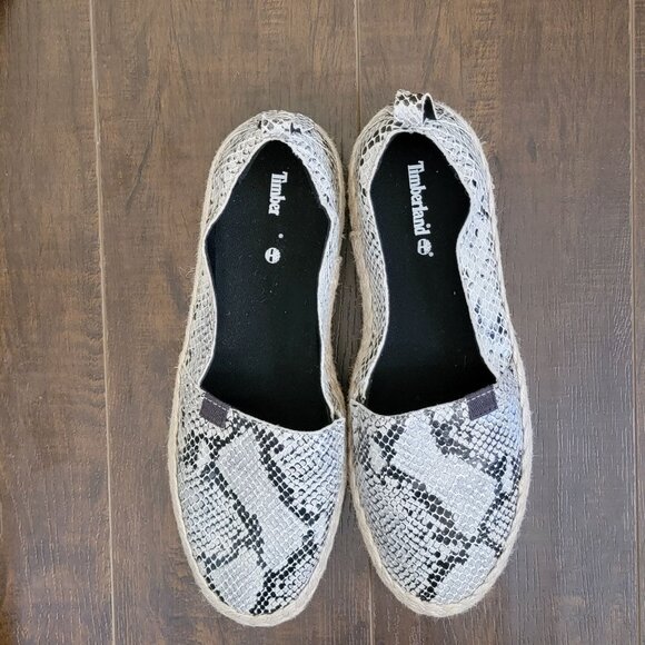 NEW Timberland Slip On Flats Womens 8 Closed Toe Espadrille Casual Comfort - Picture 4 of 9